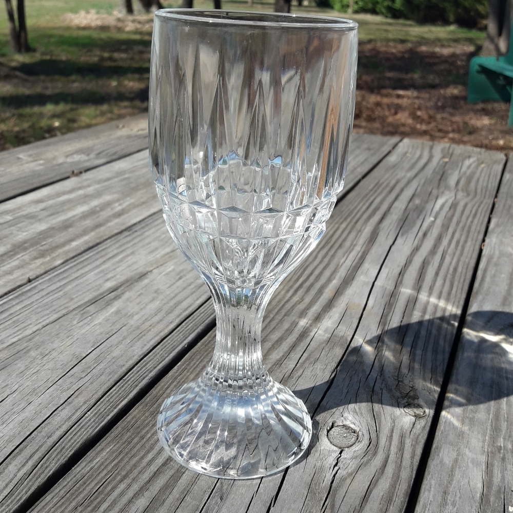 Lead Crystal Glass Goblet Clear Wine Tea Water Goblet Replacement